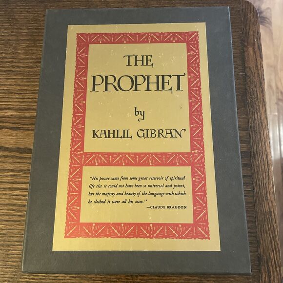 THE PROPHET by Kahlil Gibran 1978 Hardcover w/ Slipcase Box Deluxe Edition Knopf - Picture 1 of 10